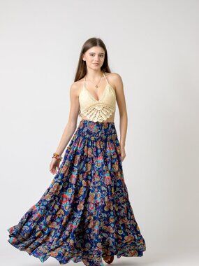 22.) Rhea Layered Print Ruffle Skirt (Assorted)
